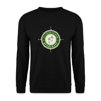 Let's explore the nature - Bushcraft - Unisex Sweatshirt - black - Front - Alina (178cm) & Michal (187cm)