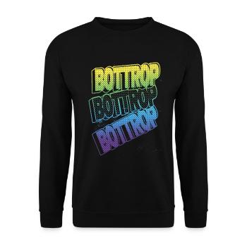 Bottrop Germany City Font Skyline Home - Unisex Sweatshirt - black - Front - Alina (178cm) & Michal (187cm)