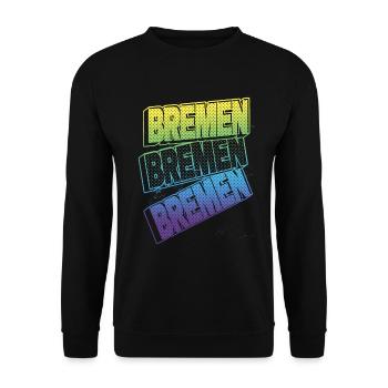 Brême Allemagne City Font Skyline Accueil - Sweat-shirt Unisexe - noir - Devant - Alina (178cm) & Michal (187cm)