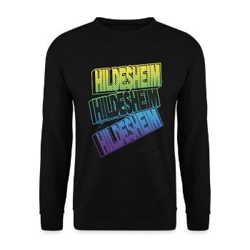 Hildesheim Allemagne City Font Skyline - Sweat-shirt Unisexe - noir - Devant - Alina (178cm) & Michal (187cm)