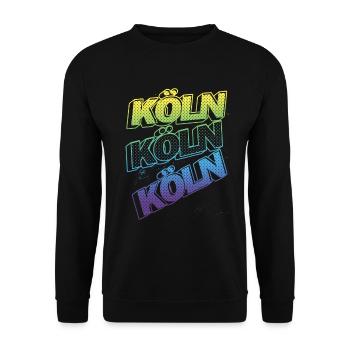 Cologne Allemagne City Font Skyline Accueil - Sweat-shirt Unisexe - noir - Devant - Alina (178cm) & Michal (187cm)