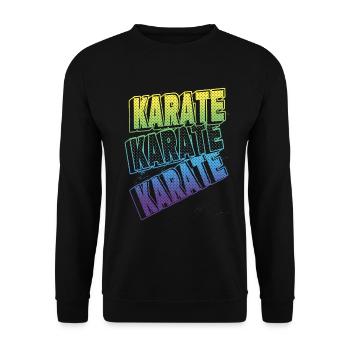 Karaté, Écriture, Arts martiaux, Arts martiaux, Combat, Sports - Sweat-shirt Unisexe - noir - Devant - Alina (178cm) & Michal (187cm)