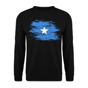 Drapeau de la Somalie utilisé - Sweat-shirt Unisexe - noir - Devant - Alina (178cm) & Michal (187cm)