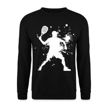 Men's Pickleball Racquetball Racquetball Games - Unisex Sweatshirt - black - Front - Alina (178cm) & Michal (187cm)