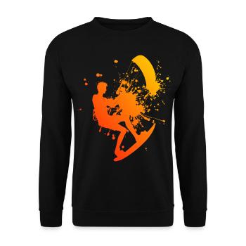 Kitesurfing Women Kitesurf Kitesurfing Kitesurfer - Unisex Sweatshirt - black - Front - Alina (178cm) & Michal (187cm)