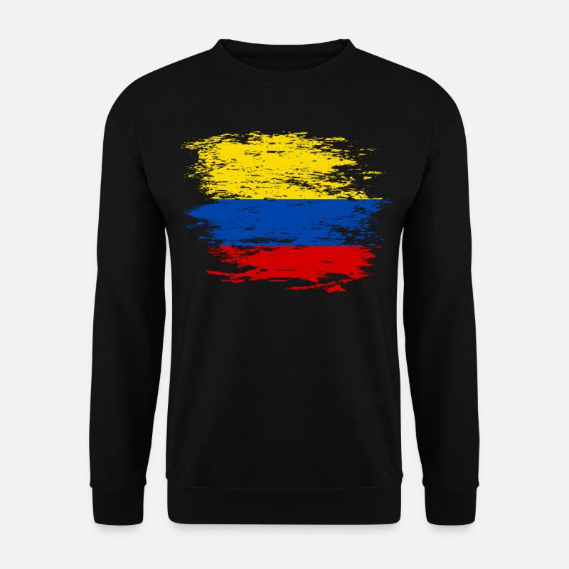 Drapeau de la Colombie utilisé - Sweat-shirt Unisexe - noir