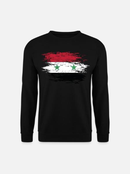 Drapeau de la Syrie utilisé - Sweat-shirt Unisexe - noir