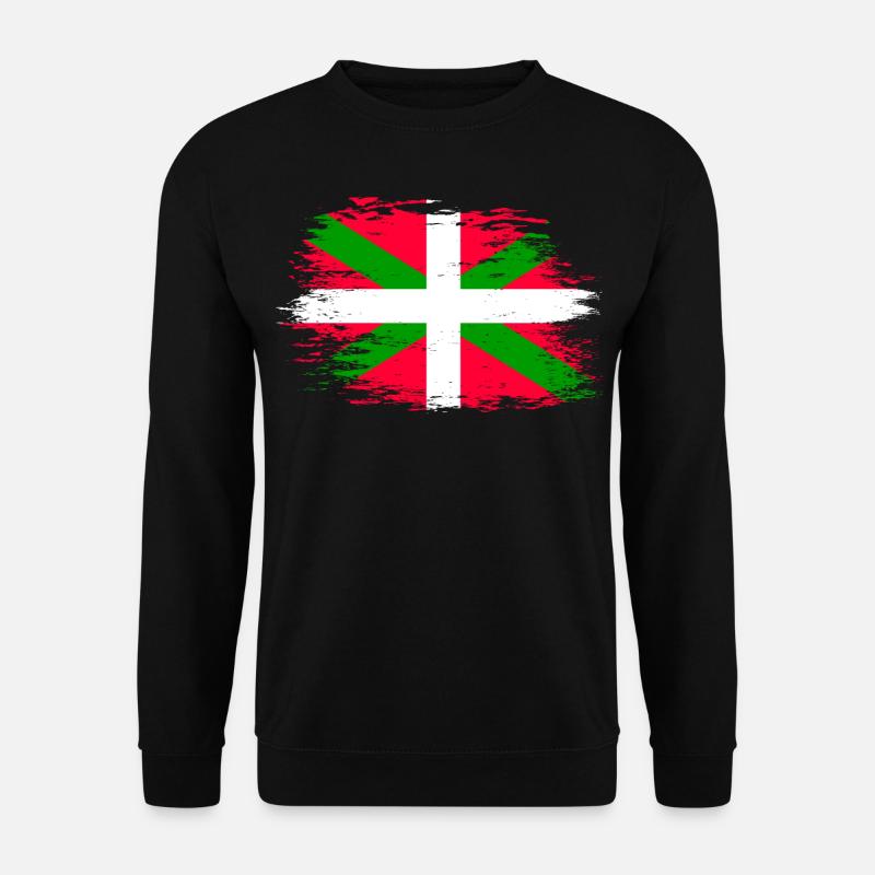 Drapeau basque utilisé - Sweat-shirt Unisexe - noir