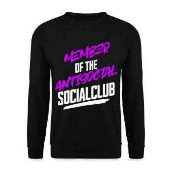 Antisocial Social Club - Unisex Sweatshirt - black - Front - Alina (178cm) & Michal (187cm)