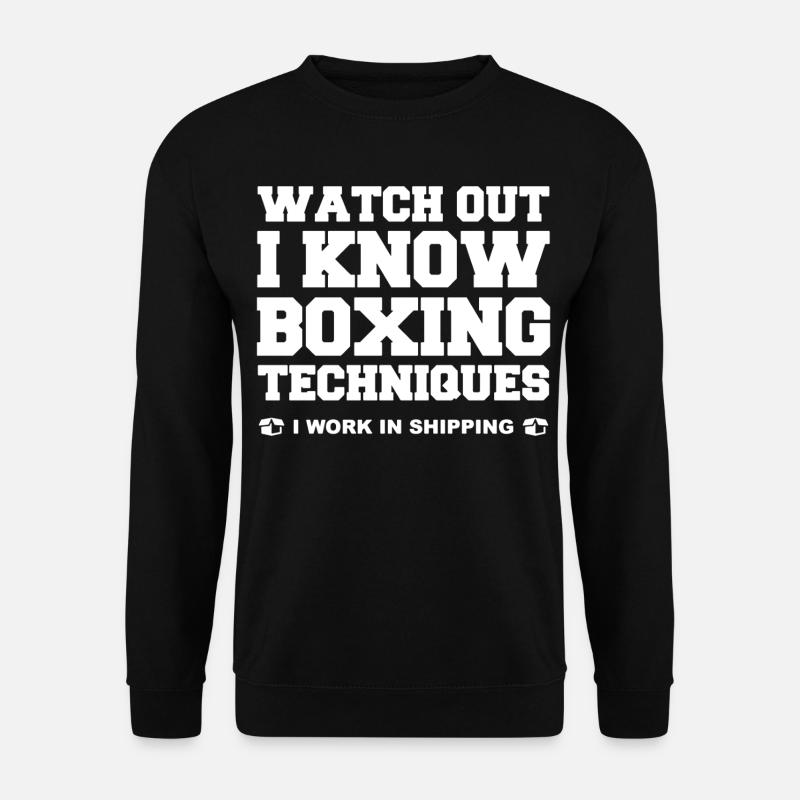 I Know Boxing Techniques - Unisex Sweatshirt - black