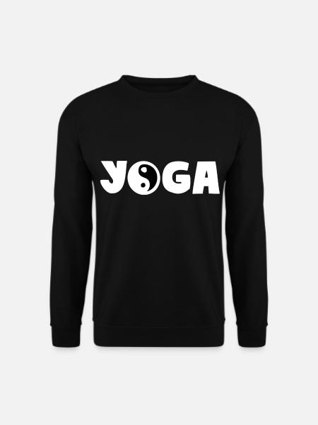 YOGA YIN YANG - Unisex Sweatshirt - black