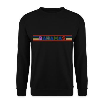 BAHAMAS - Unisex Sweatshirt - black - Front - Alina (178cm) & Michal (187cm)