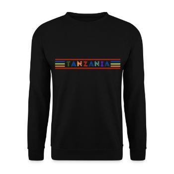 TANZANIA - Unisex Sweatshirt - black - Front - Alina (178cm) & Michal (187cm)