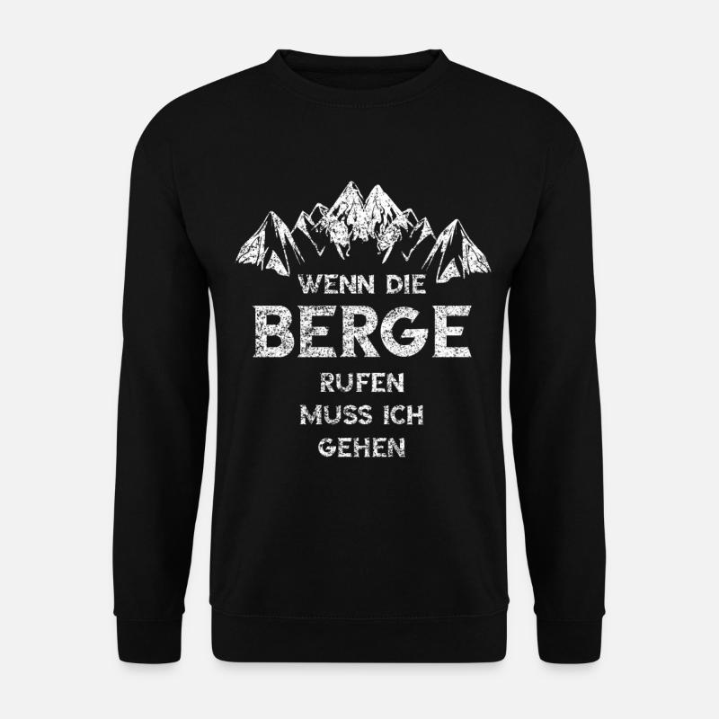 Berge Rufen - Unisex Pullover - Schwarz