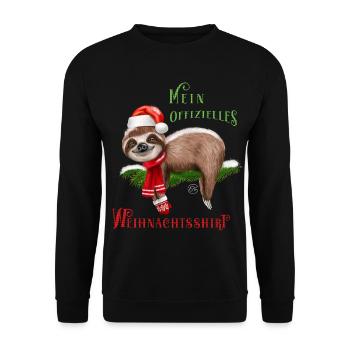 Offizielles Weihnachtsshirt Weihnachtsoutfit - Unisex Pullover - Schwarz - Vorne - Alina (178cm) & Michal (187cm)