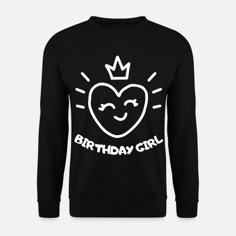 AnniversaireFilleCoeur - Sweat-shirt Unisexe - noir