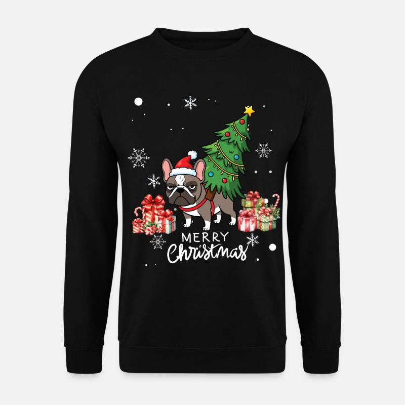 Hunde-Weihnachten - Unisex Pullover - Schwarz