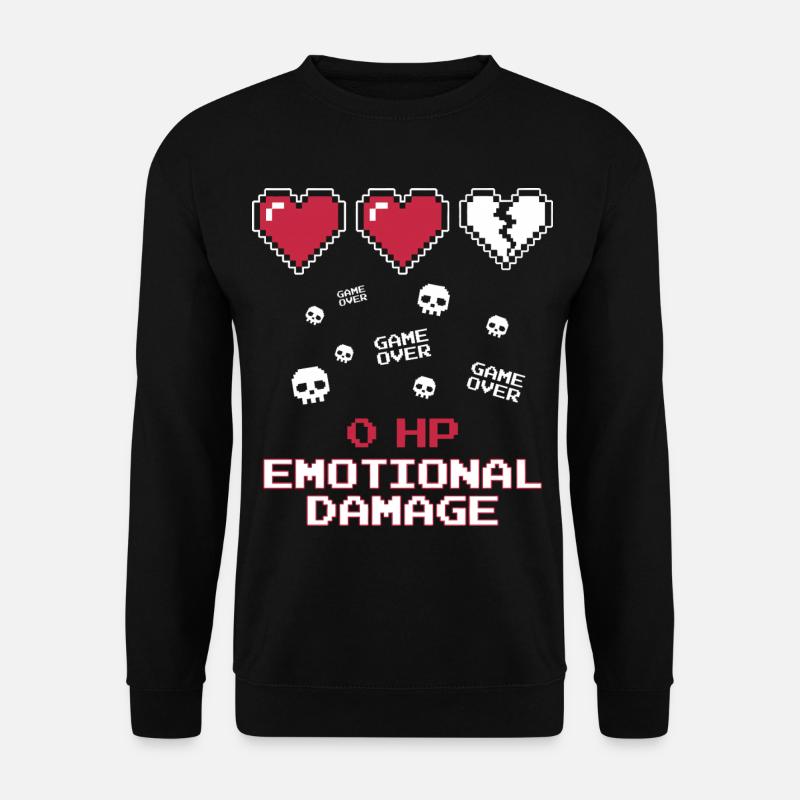 Emotional Damage Pixel - Unisex Pullover - Schwarz