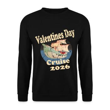 Valentines day Cruise 2026 - Sweat-shirt Unisexe - noir - Devant - Alina (178cm) & Michal (187cm)