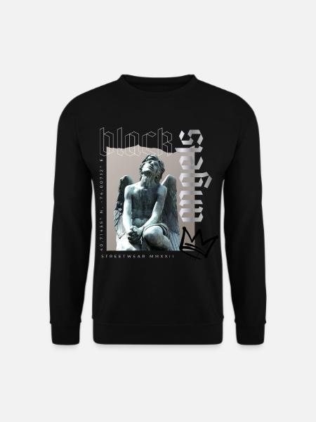 Engelstatue Streetwear MMXXII - Unisex Pullover - Schwarz