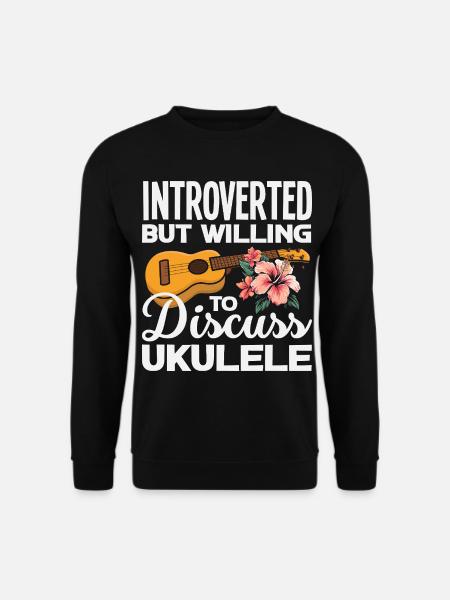 Funny Ukulele Designs and Sayings - Unisex Sweatshirt - black
