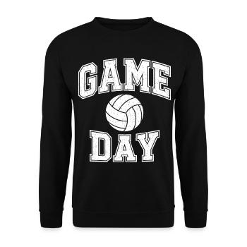 Game Day Volleyball - Unisex Pullover - Schwarz - Vorne - Alina (178cm) & Michal (187cm)