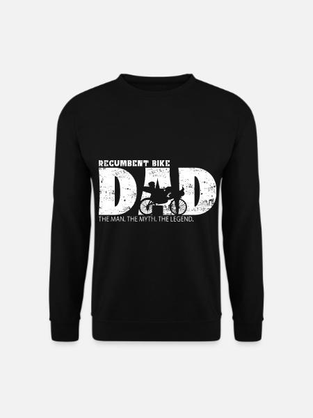 Liegerad Dad mit Spruch - Unisex Pullover - Schwarz
