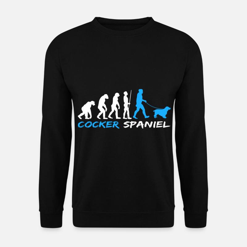 Cocker anglais Cocker Spaniel Chien Evolution - Sweat-shirt Unisexe - noir