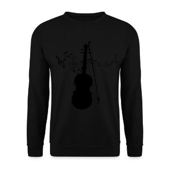 Violinist Violine für meinen Musiker - Unisex Pullover - Schwarz - Vorne - Alina (178cm) & Michal (187cm)