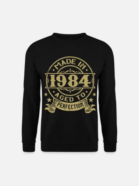 Vintage 1984 Anniversaire 1984 Cadeau 1984 Rétro - Sweat-shirt Unisexe - noir