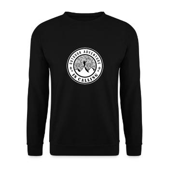 L’aventure en plein air appelle - Sweat-shirt Unisexe - noir - Devant - Alina (178cm) & Michal (187cm)