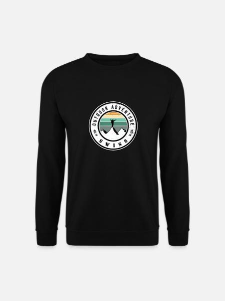 Outdoor Adventure Swiss - Unisex Sweatshirt - black