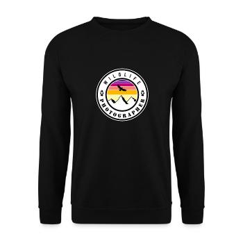 wildlife photographer - Unisex Pullover - Schwarz - Vorne - Alina (178cm) & Michal (187cm)