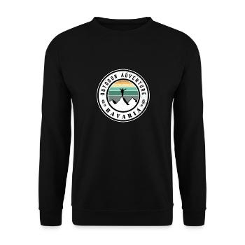 Aventure en plein air Bavière - Sweat-shirt Unisexe - noir - Devant - Alina (178cm) & Michal (187cm)