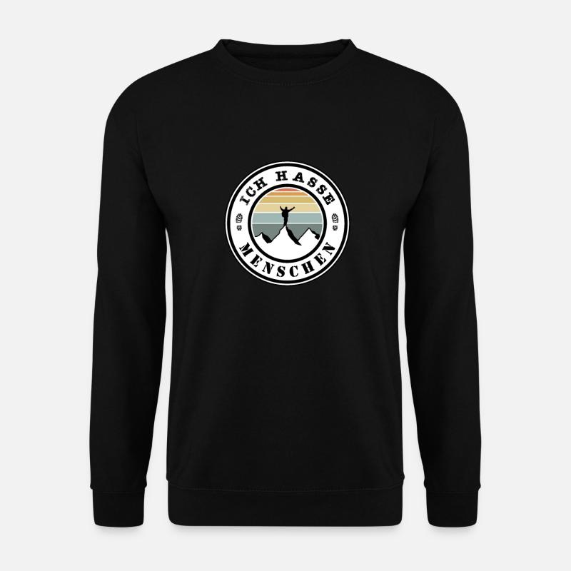 Ich hasse Menschen - Unisex Pullover - Schwarz