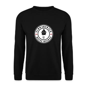 Schwarzwald meine Heimat - Unisex Pullover - Schwarz - Vorne - Alina (178cm) & Michal (187cm)