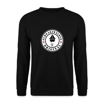 Schwarzwälder Original - Unisex Pullover - Schwarz - Vorne - Alina (178cm) & Michal (187cm)