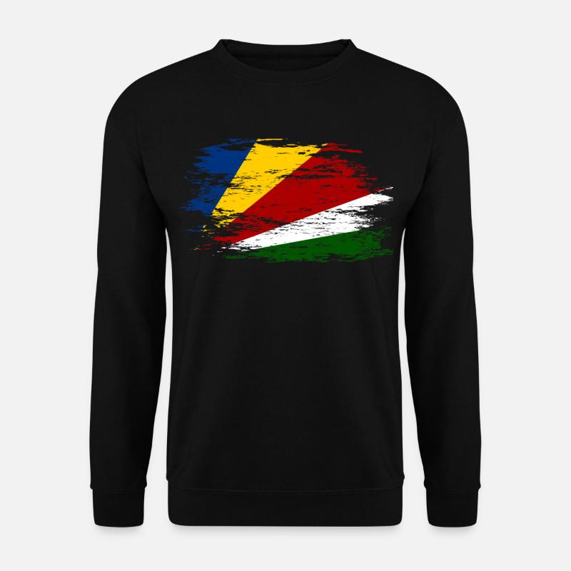 Drapeau des Seychelles utilisé - Sweat-shirt Unisexe - noir
