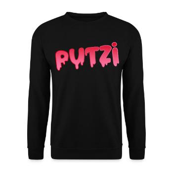 Saint-Valentin Saint-Valentin amour Putzi amusant drôle - Sweat-shirt Unisexe - noir - Devant - Alina (178cm) & Michal (187cm)