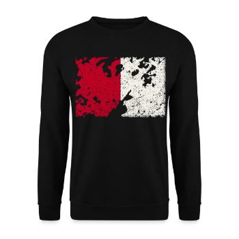 Cork Vintage - Unisex Sweatshirt - black - Front - Alina (178cm) & Michal (187cm)