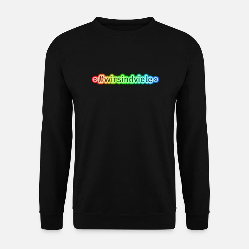 #wirsindviele - wir sind viele - Unisex Pullover - Schwarz