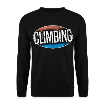 climbing 07 bouldering klettern kletterhalle - Unisex Pullover - Schwarz - Vorne - Alina (178cm) & Michal (187cm)