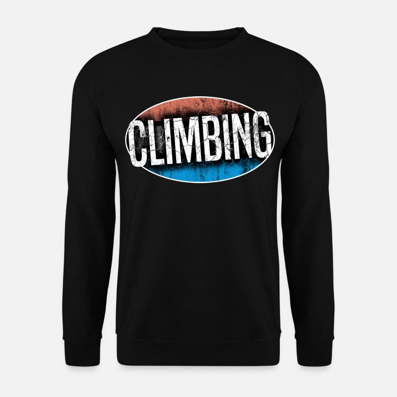 climbing 07 bouldering climbing climbing hall - Unisex Sweatshirt - black