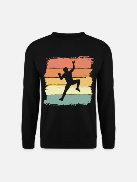 Klettern vintage retro Klettern Legende - Unisex Pullover - Schwarz