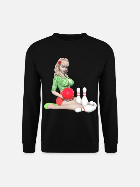 Bowling, bowling, pins - Unisex Sweatshirt - black
