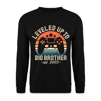 Promu Big Brother en 2025 - Sweat-shirt Unisexe - noir - Devant - Alina (178cm) & Michal (187cm)