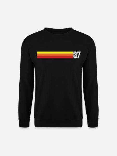 Retro 1987 t-shirt 87 vintage 1987 - Unisex Pullover - Schwarz