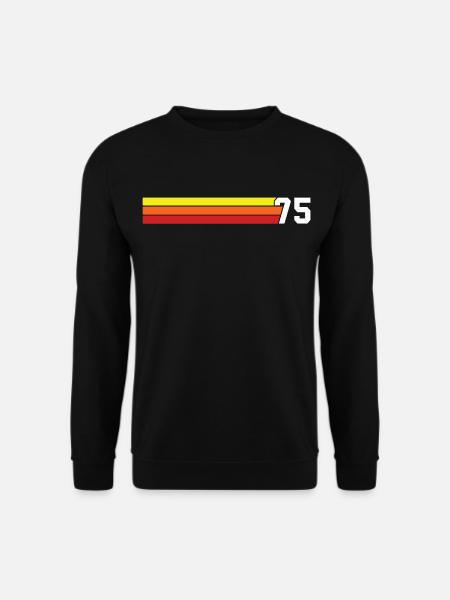 Retro 1975 t-shirt 75 vintage 1975 - Unisex Pullover - Schwarz