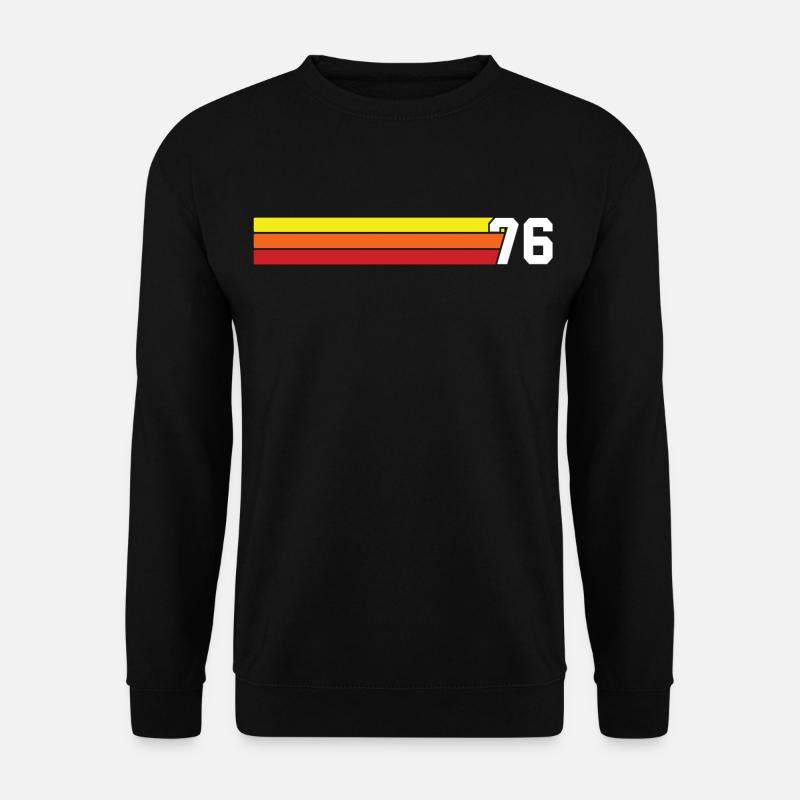 Retro 1976 t-shirt 76 vintage 1976 - Unisex Pullover - Schwarz