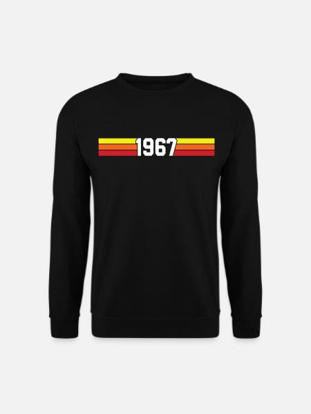 Retro 1967 t-shirt 67 vintage 1967 - Unisex Pullover - Schwarz